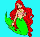 Dibujo Sirenita pintado por Roxy_Pop