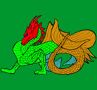 Dibujo Dragón de mar pintado por ruben1