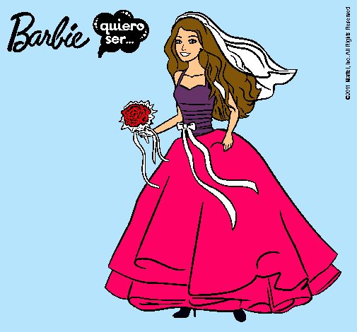 Barbie vestida de novia