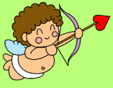 Dibujo Cupido pintado por soemy