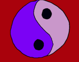 Dibujo Yin yang pintado por jajajejejiji