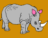 Dibujo Rinoceronte pintado por iojchioxcx