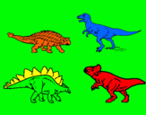 Dibujo Dinosaurios de tierra pintado por teweka 