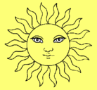 Dibujo Sol pintado por arat