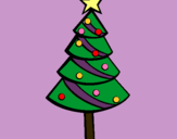 Dibujo Árbol de navidad II pintado por ssssss