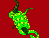 Dibujo Anaconda y caimán pintado por carlospign