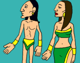 Dibujo Tribu Itzá pintado por ireriiiiiiii