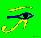 Dibujo Ojo Horus pintado por lexgo
