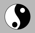 Dibujo Yin y yang pintado por vffg