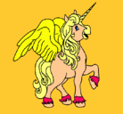 Dibujo Unicornio con alas pintado por ZACO165