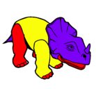 Dibujo Triceratops II pintado por santi2012