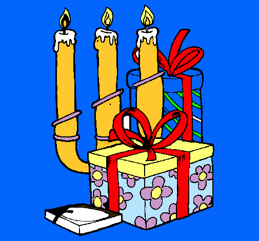 Candelabro y regalos