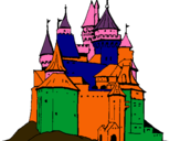 Dibujo Castillo medieval pintado por CASTILLEROS
