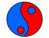 Dibujo Yin y yang pintado por William123