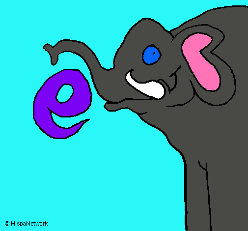 Dibujo Elefante pintado por marisol00