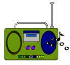 Dibujo Radio cassette 2 pintado por Ivandry
