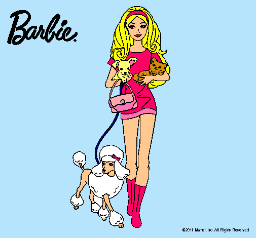 Barbie con sus mascotas