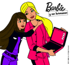 Dibujo El nuevo portátil de Barbie pintado por 022555