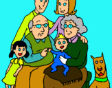 Dibujo Familia pintado por  monop