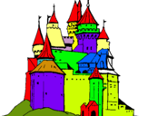 Dibujo Castillo medieval pintado por pablo1