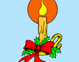 Dibujo Vela de navidad pintado por pipolo
