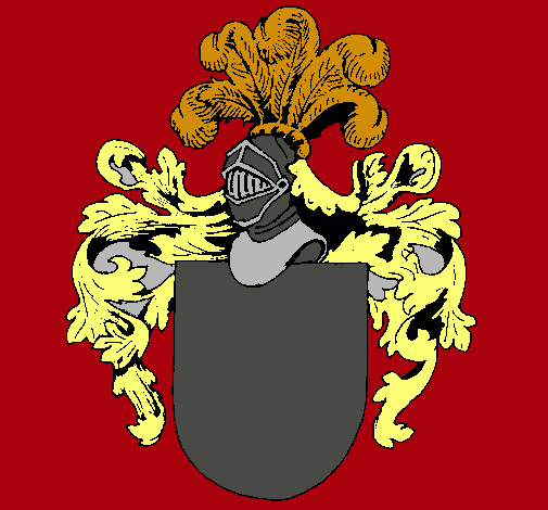 Escudo de armas y casco