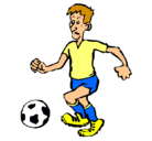 Dibujo Jugador de fútbol pintado por CADIZ