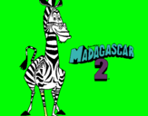 Dibujo Madagascar 2 Marty pintado por LAIH