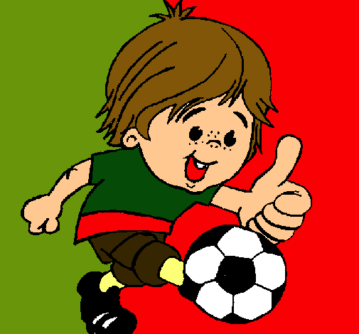 Dibujo Chico jugando a fútbol pintado por miguel2000