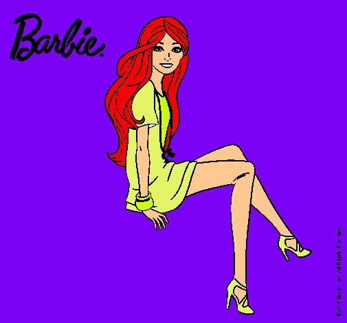 Barbie sentada