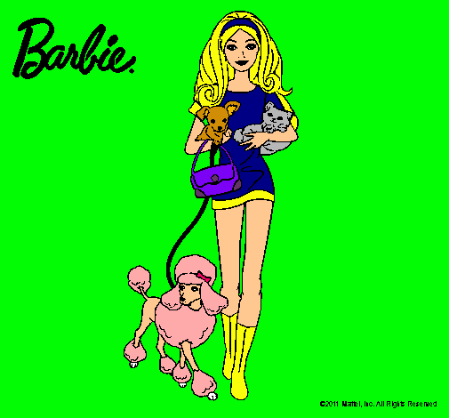 Barbie con sus mascotas