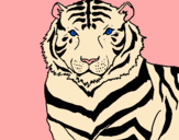 Dibujo Tigre pintado por lizete