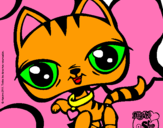 Dibujo Gatito Littlest Pet Shop pintado por scarlata