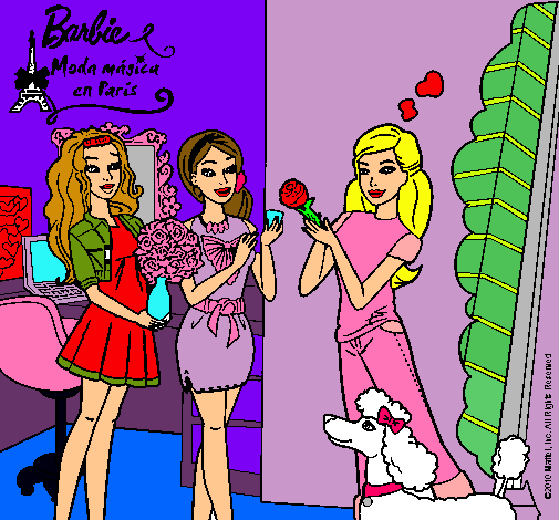 Barbie de compras con sus amigas