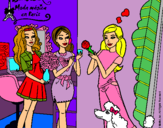 Dibujo Barbie de compras con sus amigas pintado por pppppppppg