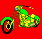 Dibujo Moto pintado por wilfred