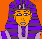 Dibujo Tutankamon pintado por cienpavos