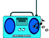 Dibujo Radio cassette 2 pintado por alexanderrwy
