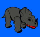 Dibujo Triceratops II pintado por cucu