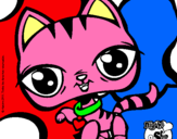 Dibujo Gatito Littlest Pet Shop pintado por chabe