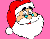 Dibujo cara de papá noel pintado por hdkfdkhfruig