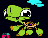 Dibujo Tortuga Littlest Pet Shop pintado por waffol