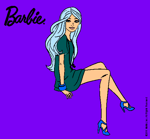 Barbie sentada