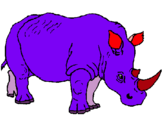 Dibujo Rinoceronte pintado por fhfhfghfgf