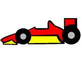 Dibujo Fórmula 1 pintado por ferrari