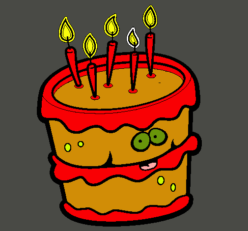 Dibujo Pastel de cumpleaños 2 pintado por edwinsit