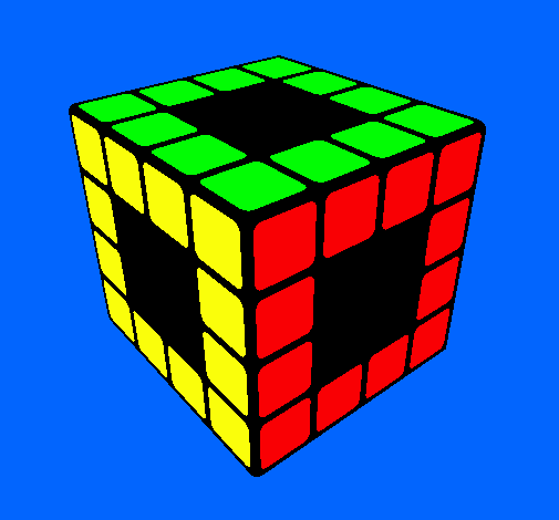 Dibujo Cubo de Rubik pintado por carlospign