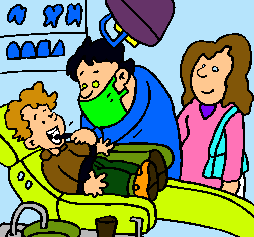 Niño en el dentista