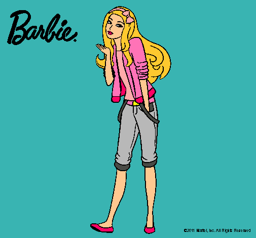 Barbie con look casual