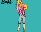 Dibujo Barbie con look casual pintado por grachi_101